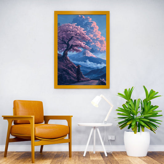 Walking in Solitude Japan Asian Style Poster | Wall Art for Home & Office | High-Quality Print - High-Quality Visual Display