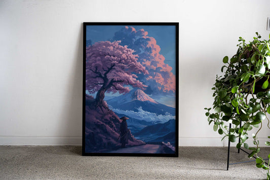 Walking in Solitude Japan Asian Style Poster | Wall Art for Home & Office | High-Quality Print - High-Quality Visual Display