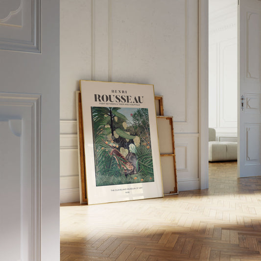 Henri Rousseau - Fight Between A Tiger And A Buffalo (1908)