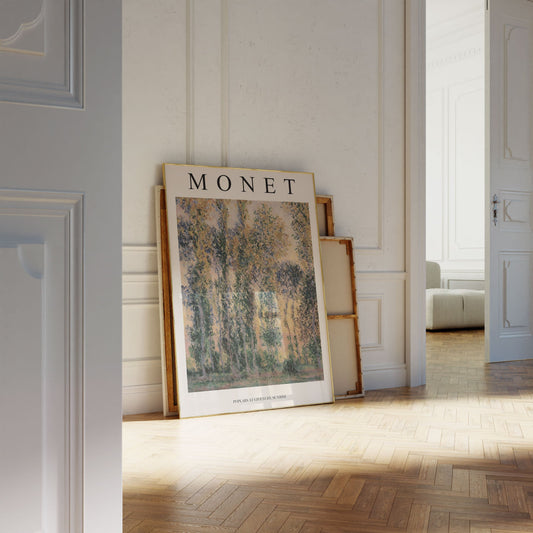 Claude Monet - Poplars At Givenchy, Sunrise