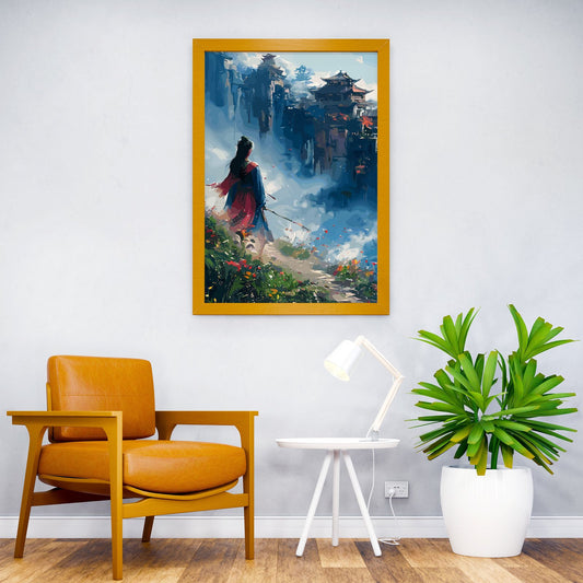 Wall of Osaka Feudal Japan Asian Style Poster | Wall Art for Home & Office | High-Quality Print - High-Quality Visual Display