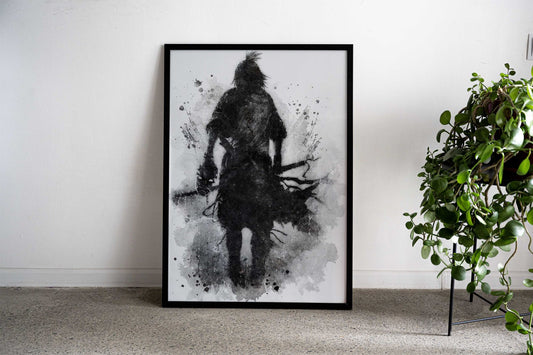 Warrior Oil Painting Asian Style Poster | Wall Art for Home & Office | High-Quality Print - High-Quality Visual Display