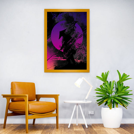 Warrior and Bird Asian Style Poster | Wall Art for Home & Office | High-Quality Print - High-Quality Visual Display