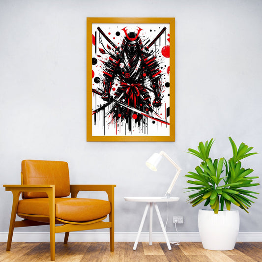 Warriors Resolve Asian Style Poster | Wall Art for Home & Office | High-Quality Print - High-Quality Visual Display