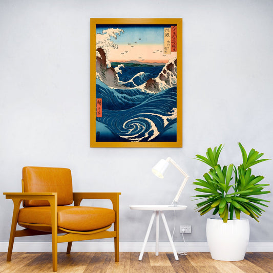 Whirlpool Awa Province Asian Style Poster | Wall Art for Home & Office | High-Quality Print - High-Quality Visual Display