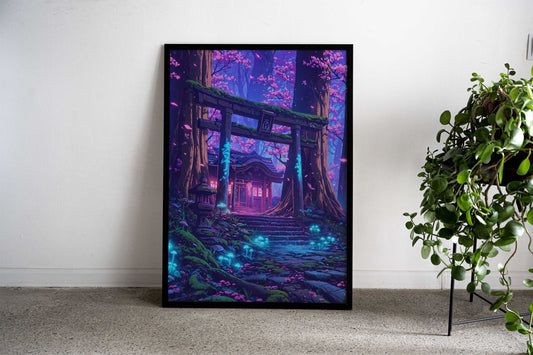 Whispers of the Sakura Grove Asian Style Poster | Wall Art for Home & Office | High-Quality Print - High-Quality Visual Display