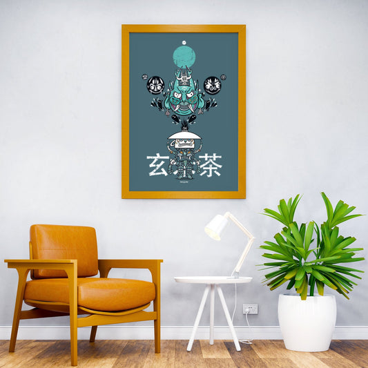 Wild Tea Spirit Asian Style Poster | Wall Art for Home & Office | High-Quality Print - High-Quality Visual Display
