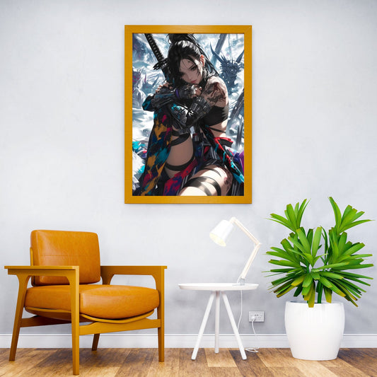 Winter Japanese Samurai Asian Style Poster | Wall Art for Home & Office | High-Quality Print - High-Quality Visual Display