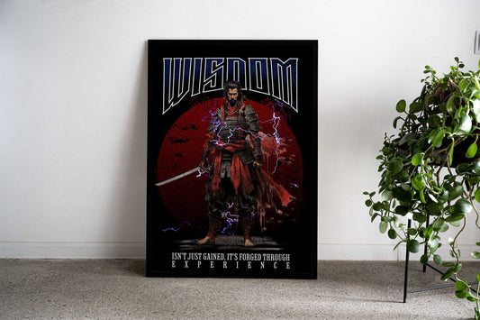 Wisdom Samurai Asian Style Poster | Wall Art for Home & Office | High-Quality Print - High-Quality Visual Display