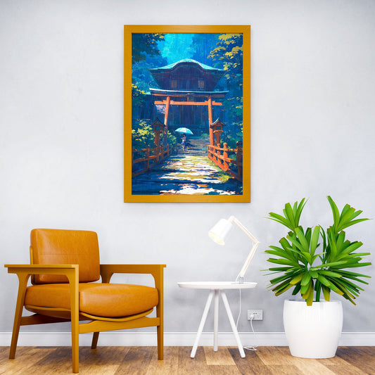 Withered Away Asian Style Poster | Wall Art for Home & Office | High-Quality Print - High-Quality Visual Display