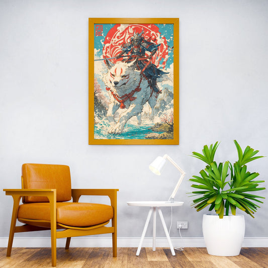 Wolf Clan Samurai Asian Style Poster | Wall Art for Home & Office | High-Quality Print - High-Quality Visual Display