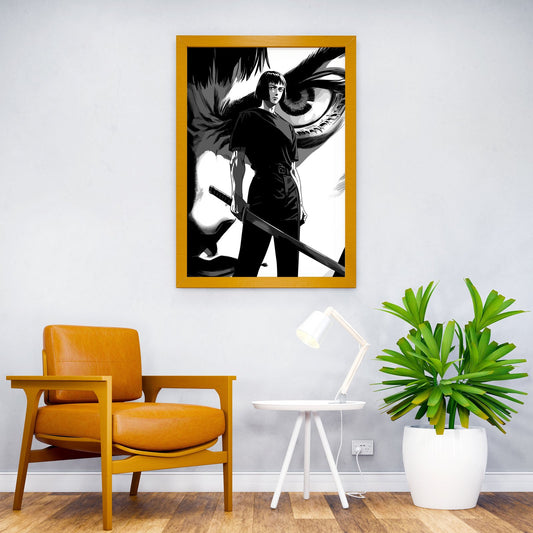 Woman Sword Asian Style Poster | Wall Art for Home & Office | High-Quality Print - High-Quality Visual Display