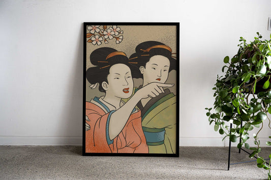 Woman Yelling at a Cat 1 Asian Style Poster | Wall Art for Home & Office | High-Quality Print - High-Quality Visual Display