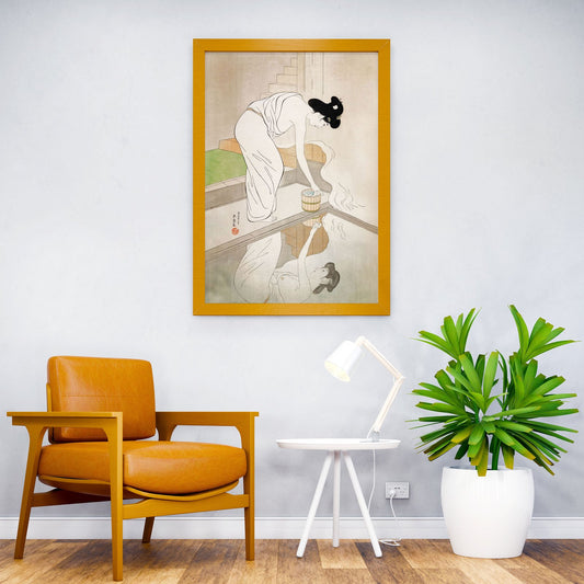 Woman at the Hot Spring Asian Style Poster | Wall Art for Home & Office | High-Quality Print - High-Quality Visual Display