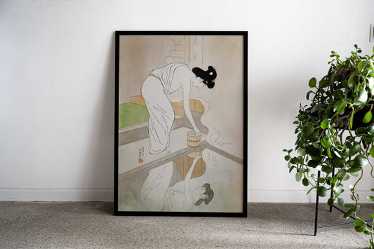 Woman at the Hot Spring Asian Style Poster | Wall Art for Home & Office | High-Quality Print - High-Quality Visual Display