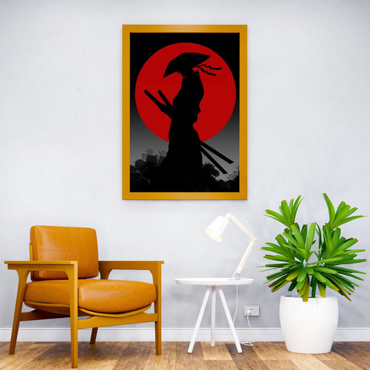 Worrier silhouette Asian Style Poster | Wall Art for Home & Office | High-Quality Print - High-Quality Visual Display