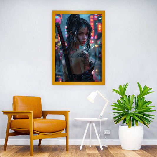 Yakuza girl Beauty Asian Style Poster | Wall Art for Home & Office | High-Quality Print - High-Quality Visual Display