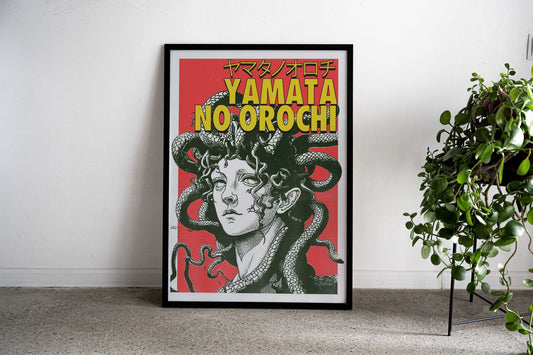 Yamata no Orochi Asian Style Poster | Wall Art for Home & Office | High-Quality Print - High-Quality Visual Display