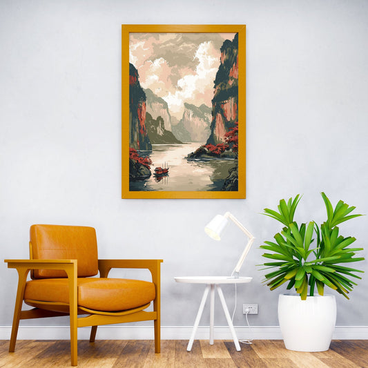 Yangtze River China Asian Style Poster | Wall Art for Home & Office | High-Quality Print - High-Quality Visual Display