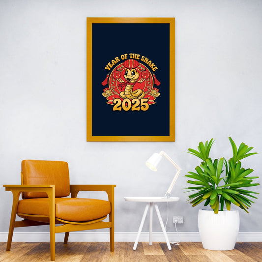 Year of the Snake 2025 Asian Style Poster | Wall Art for Home & Office | High-Quality Print - High-Quality Visual Display