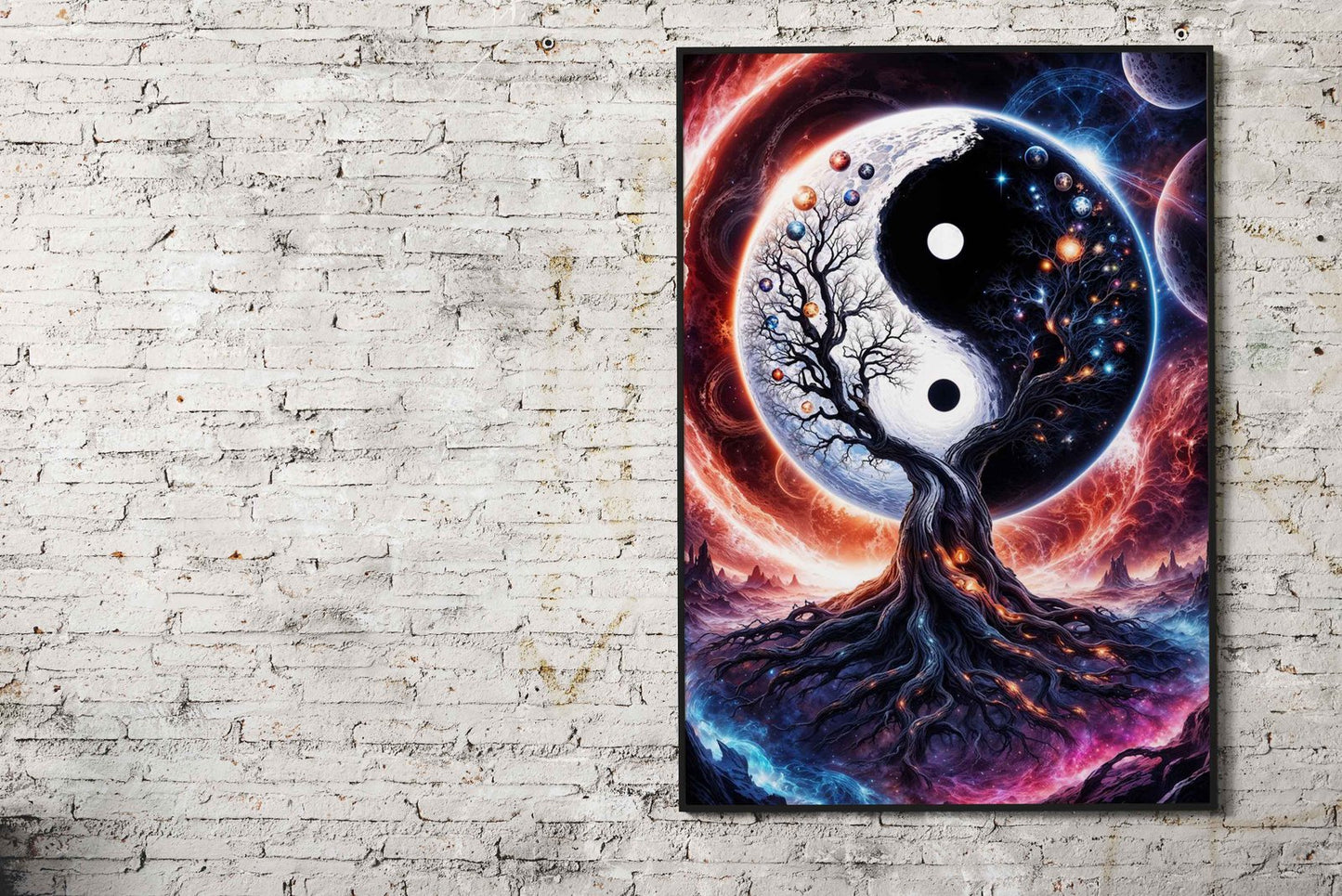 Yin Yang Tree of Life Asian Style Poster | Wall Art for Home & Office | High-Quality Print