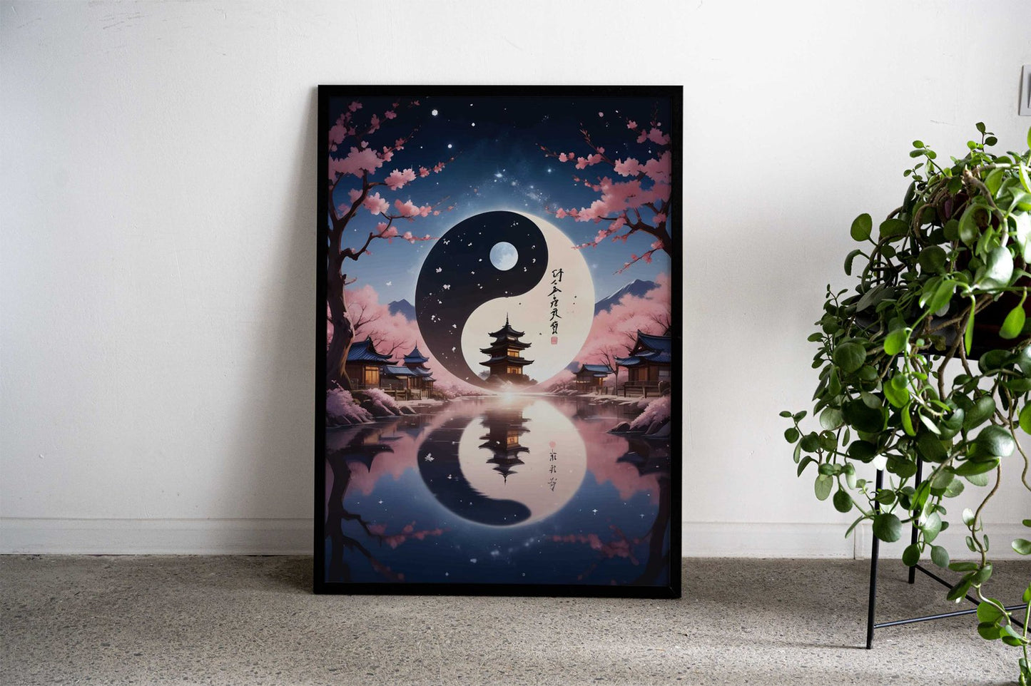 Yin and Yang Landscapes Asian Style Poster | Wall Art for Home & Office | High-Quality Print - High-Quality Visual Display