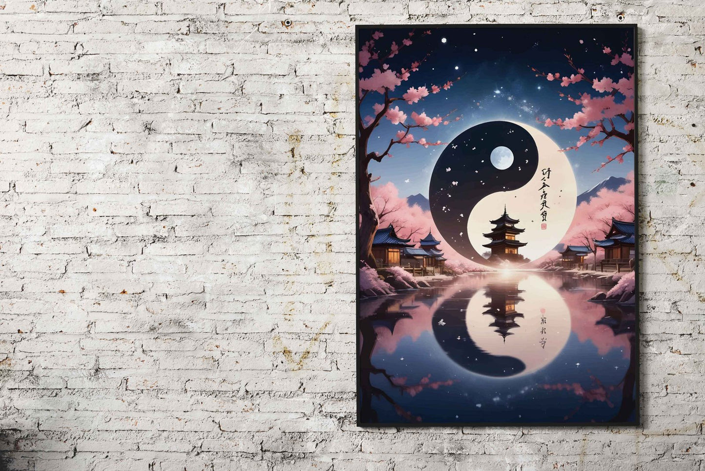 Yin and Yang Landscapes Asian Style Poster | Wall Art for Home & Office | High-Quality Print - High-Quality Visual Display
