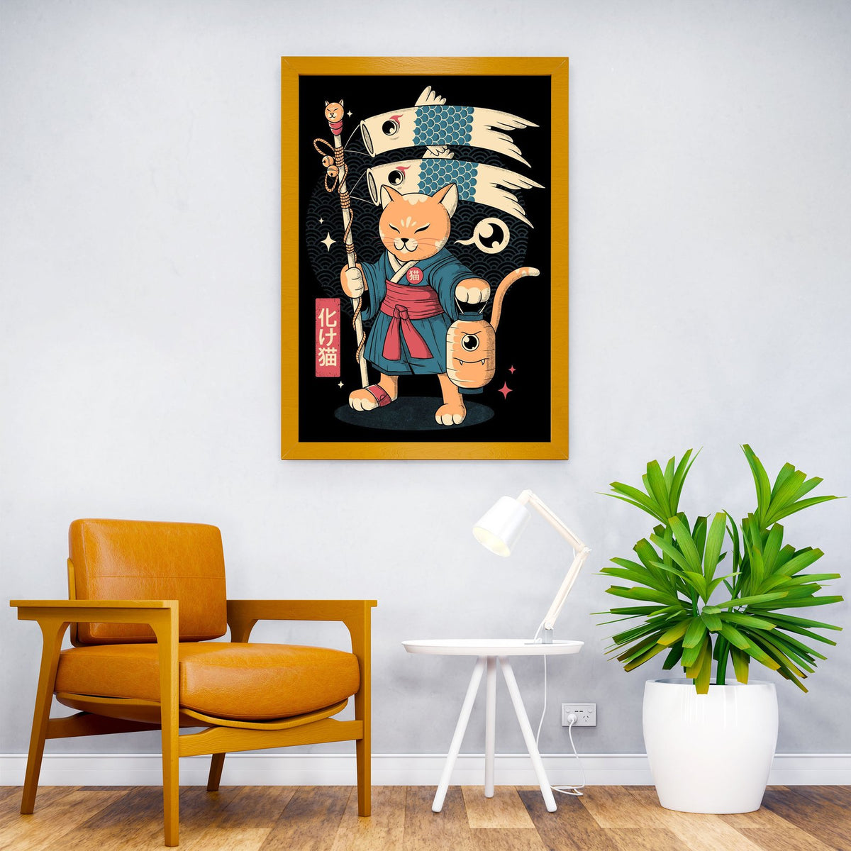 Yocat Asian Style Poster | Wall Art for Home & Office | High-Quality Print - High-Quality Visual Display