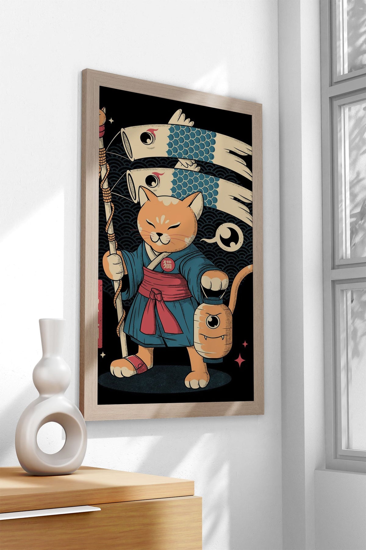 Yocat Asian Style Poster | Wall Art for Home & Office | High-Quality Print - High-Quality Visual Display