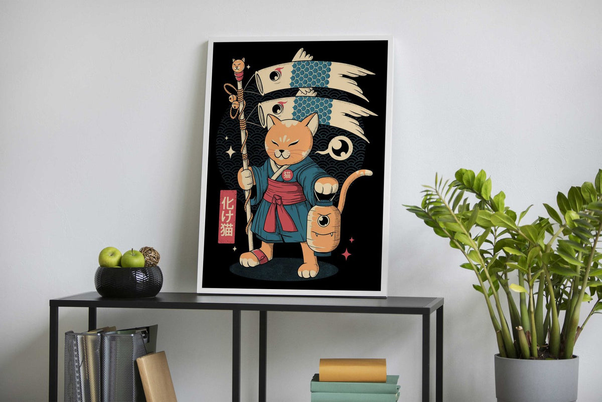 Yocat Asian Style Poster | Wall Art for Home & Office | High-Quality Print - High-Quality Visual Display