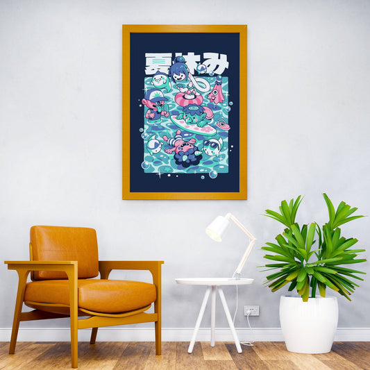 Yokai Summer Asian Style Poster | Wall Art for Home & Office | High-Quality Print - High-Quality Visual Display