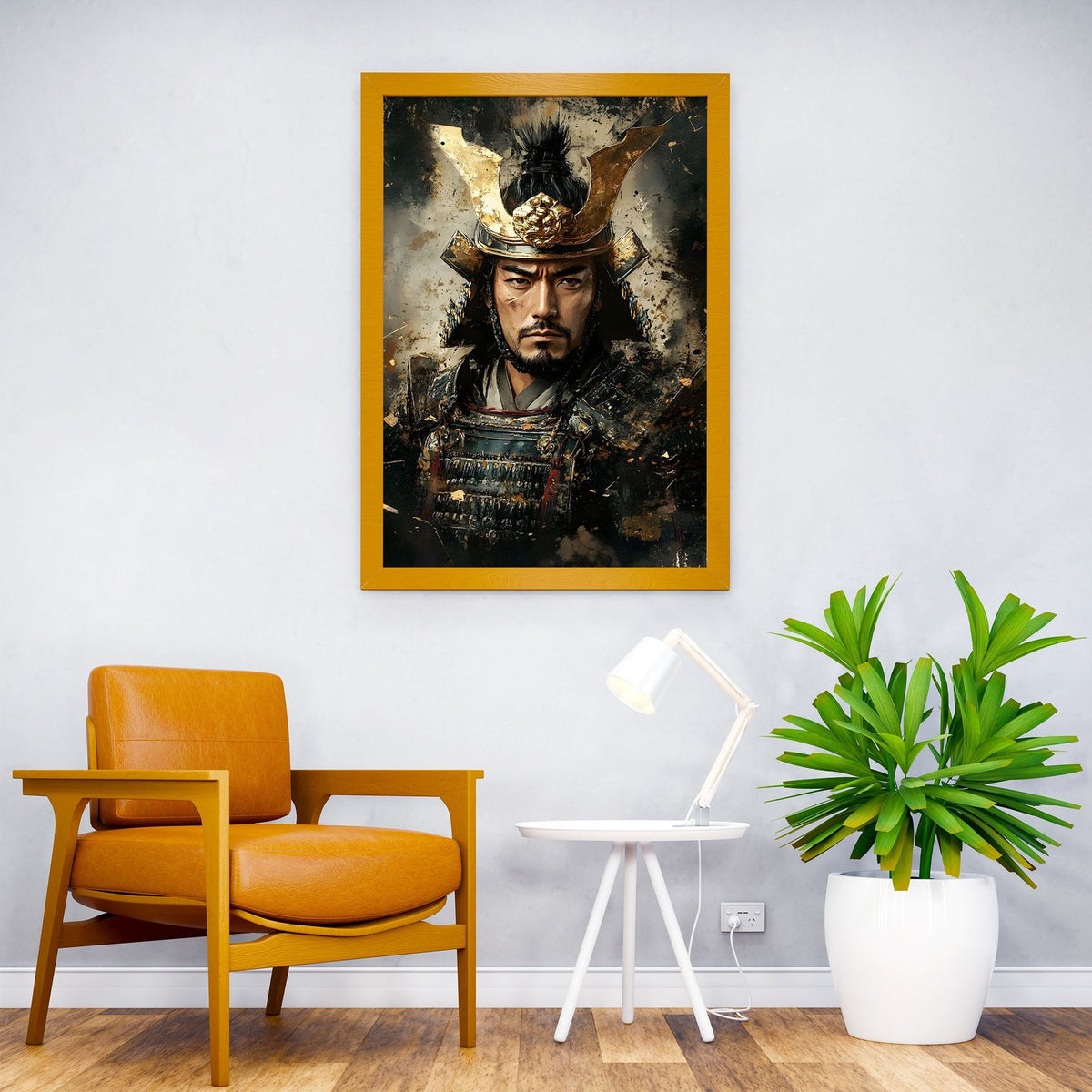 Young Samurai Warrior Portrait Asian Style Po ster | Wall Art for Home & Office | High-Quality Print - High-Quality Visual Display