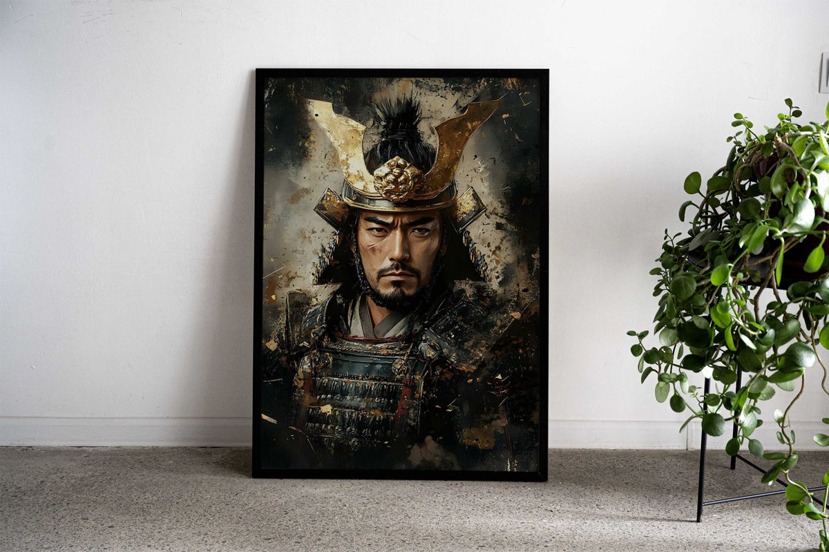 Young Samurai Warrior Portrait Asian Style Po ster | Wall Art for Home & Office | High-Quality Print - High-Quality Visual Display