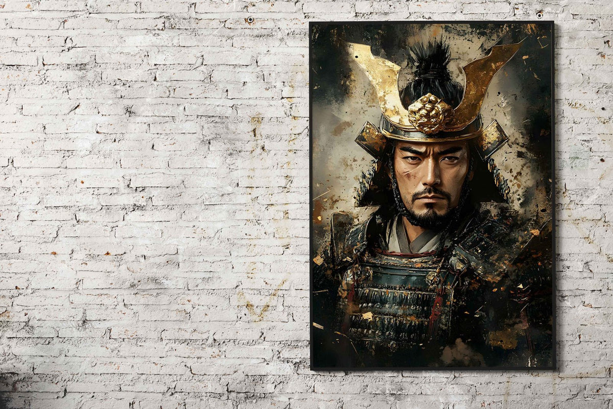 Young Samurai Warrior Portrait Asian Style Po ster | Wall Art for Home & Office | High-Quality Print - High-Quality Visual Display