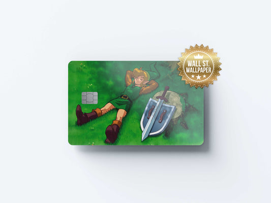 Zelda Link Nintendo - Premium Vinyl Credit Card Skin Cover by Wonderwallsboutique