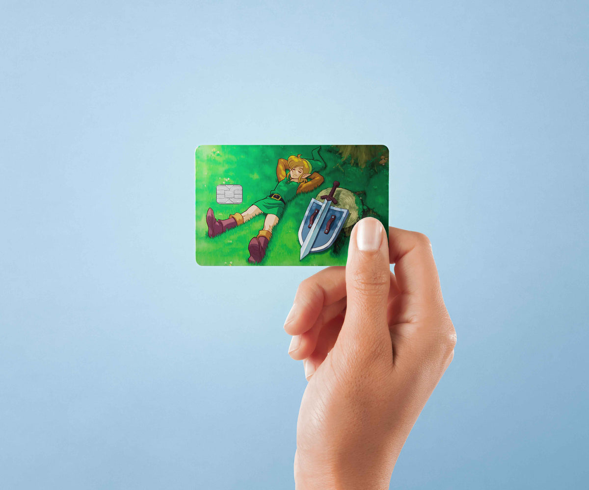 Zelda Link Nintendo - Premium Vinyl Credit Card Skin Cover by Wonderwallsboutique