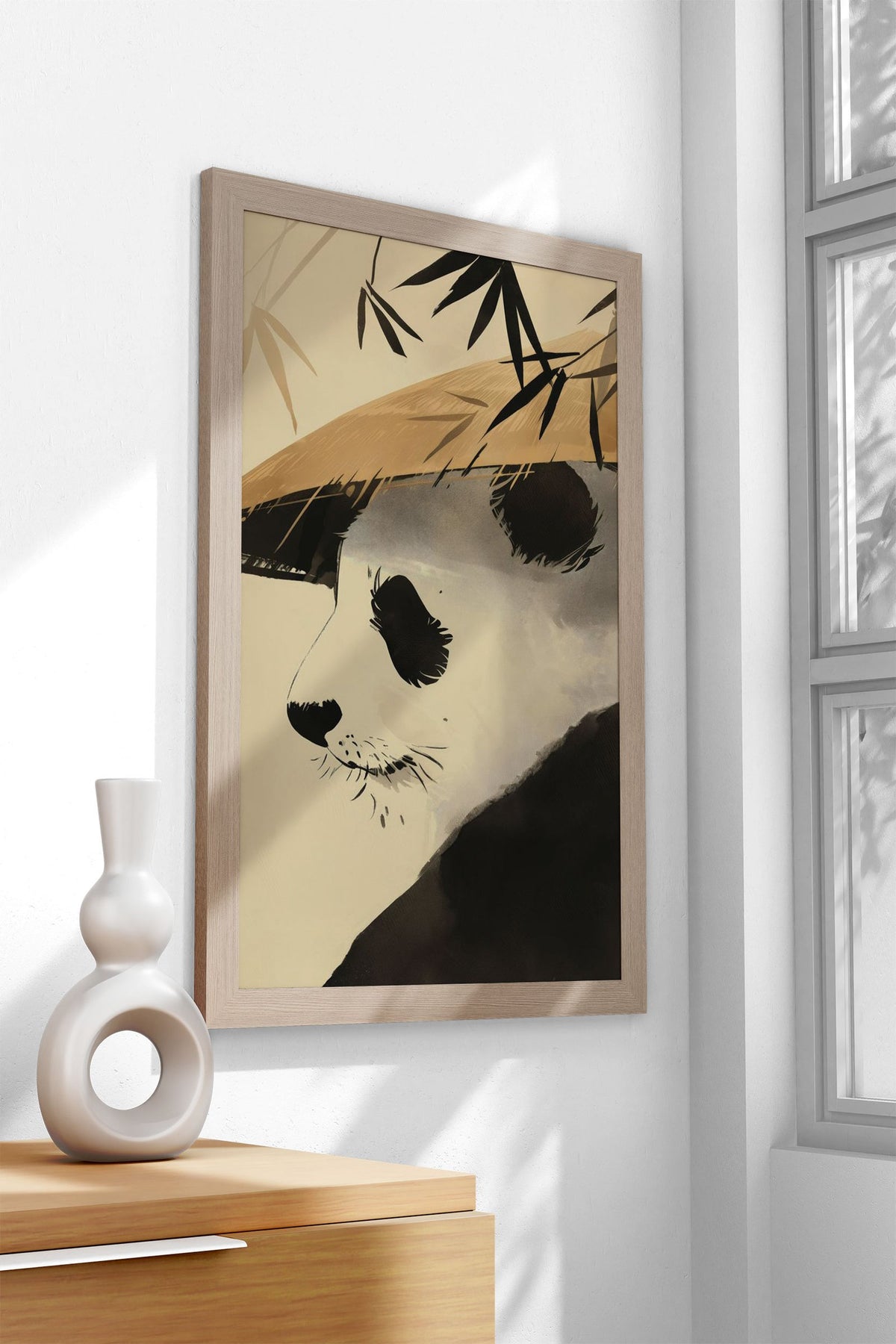 Zen Bamboo Panda Bear Asian Style Poster |  Wall Art for Home & Office | High-Quality Print - High-Quality Visual Display