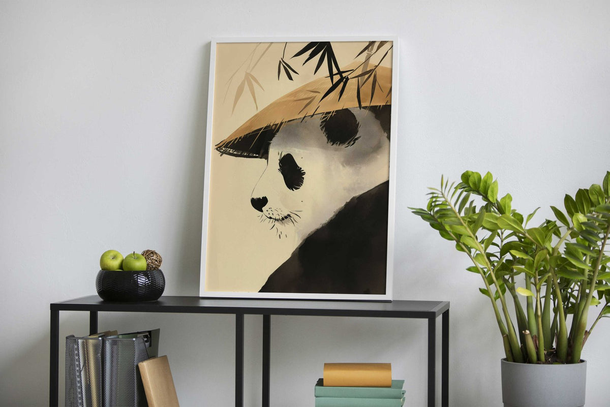 Zen Bamboo Panda Bear Asian Style Poster |  Wall Art for Home & Office | High-Quality Print - High-Quality Visual Display