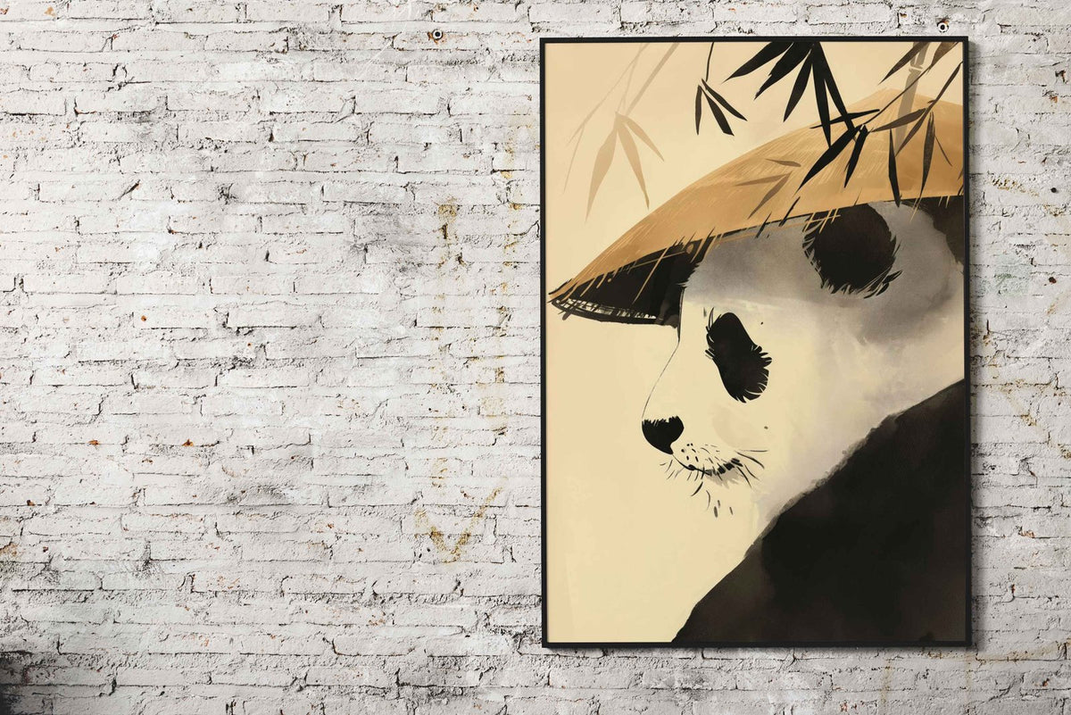 Zen Bamboo Panda Bear Asian Style Poster |  Wall Art for Home & Office | High-Quality Print - High-Quality Visual Display