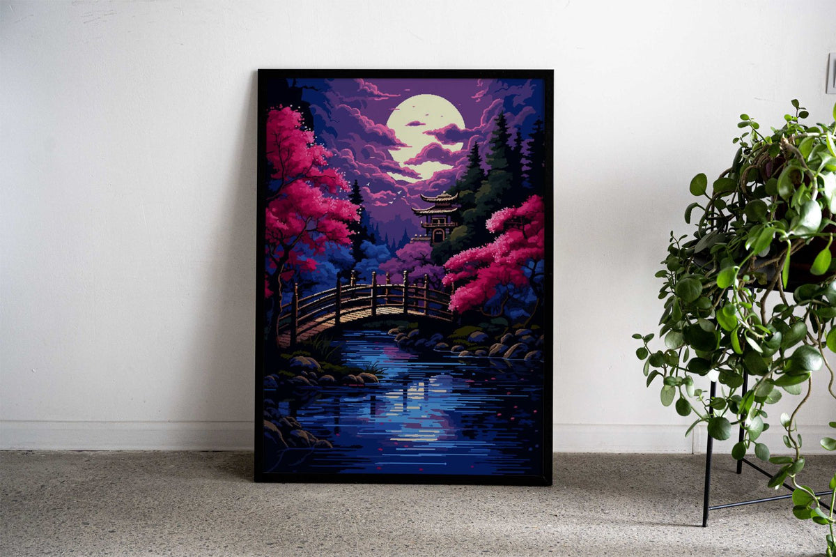 Zen Garden Japanese Art Asian Style Poster |  Wall Art for Home & Office | High-Quality Print - High-Quality Visual Display