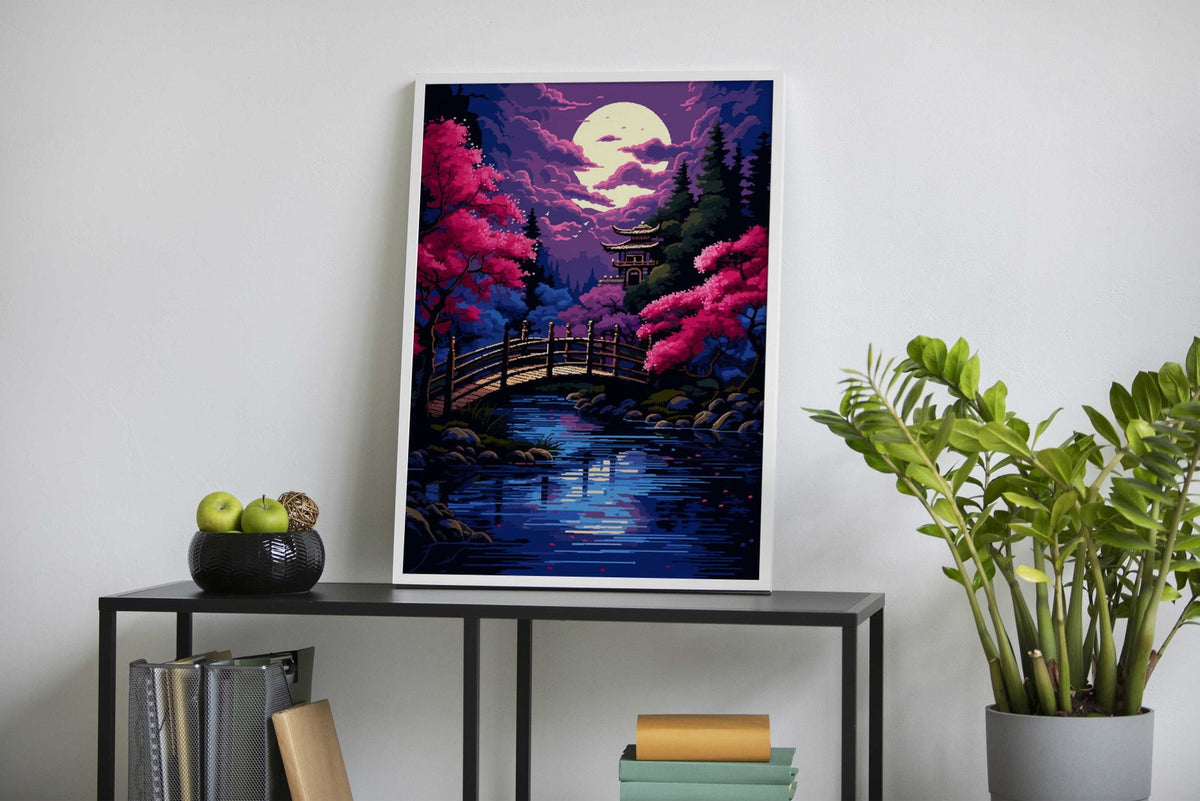 Zen Garden Japanese Art Asian Style Poster |  Wall Art for Home & Office | High-Quality Print - High-Quality Visual Display