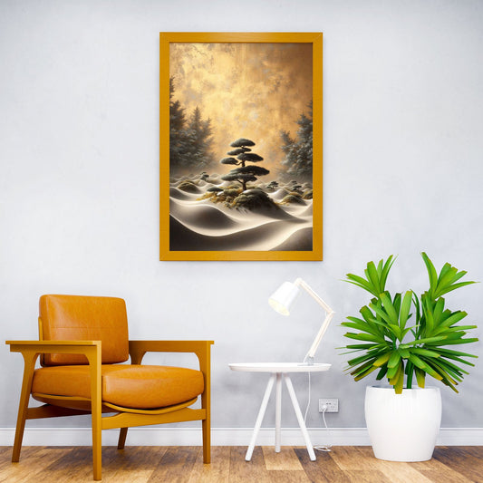 Zen Garden Landscape Asian Style Poster | W all Art for Home & Office | High-Quality Print - High-Quality Visual Display