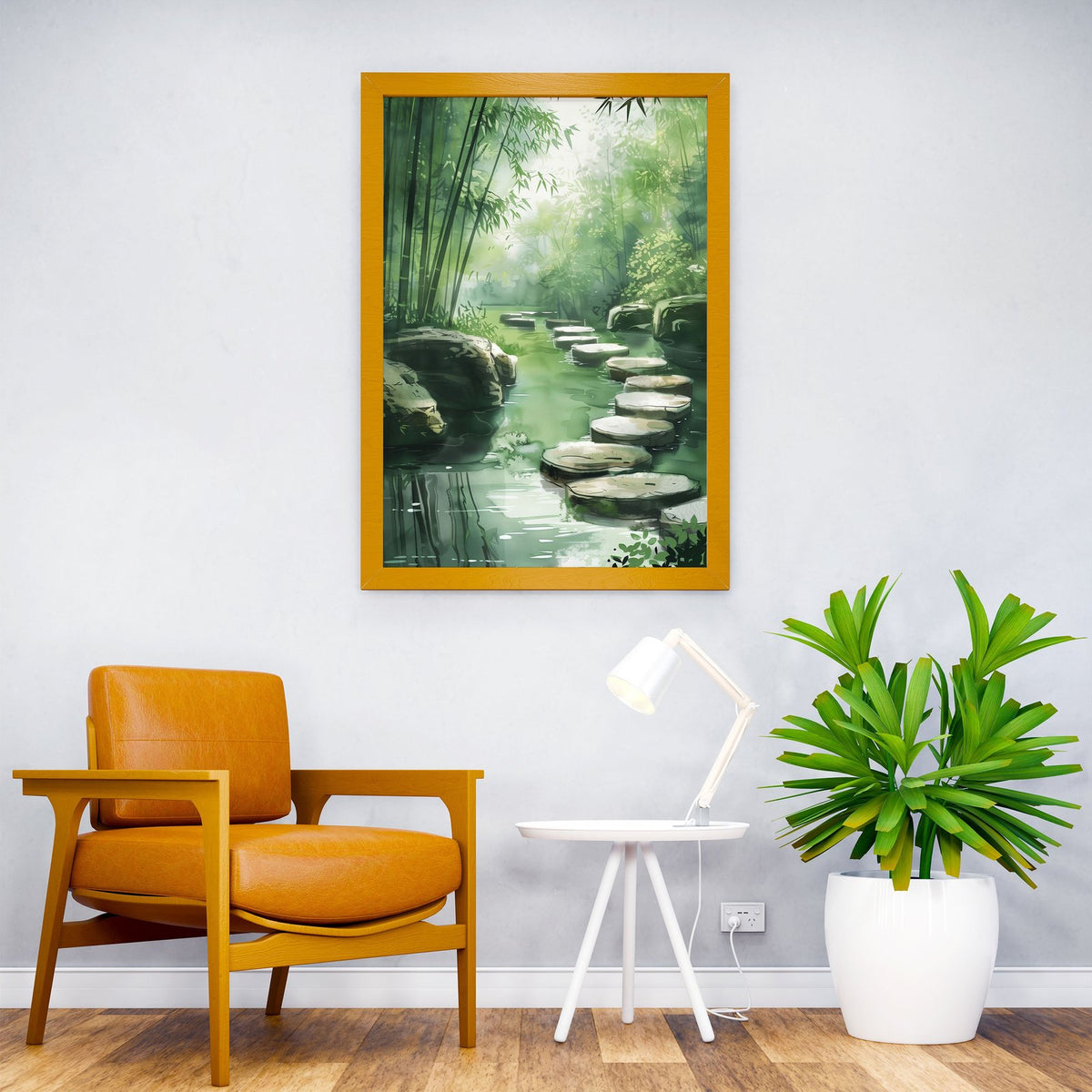 Zen Garden Path Asian Style Poster | Wall Art f or Home & Office | High-Quality Print - High-Quality Visual Display