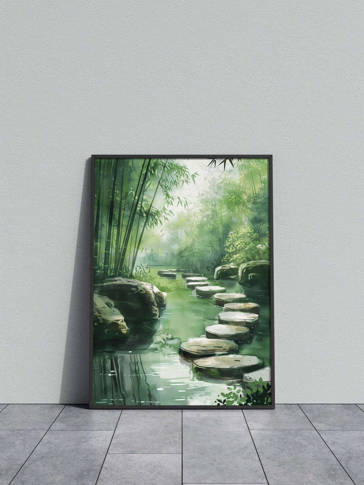 Zen Garden Path Asian Style Poster | Wall Art f or Home & Office | High-Quality Print - High-Quality Visual Display