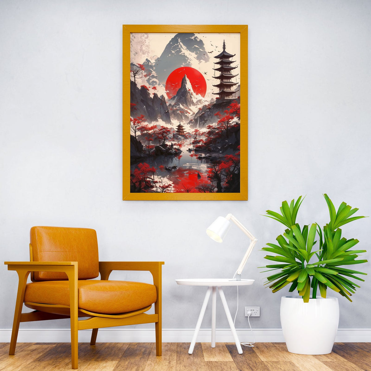 Zen Horizons Asian Style Poster | Wall Art for  Home & Office | High-Quality Print - High-Quality Visual Display