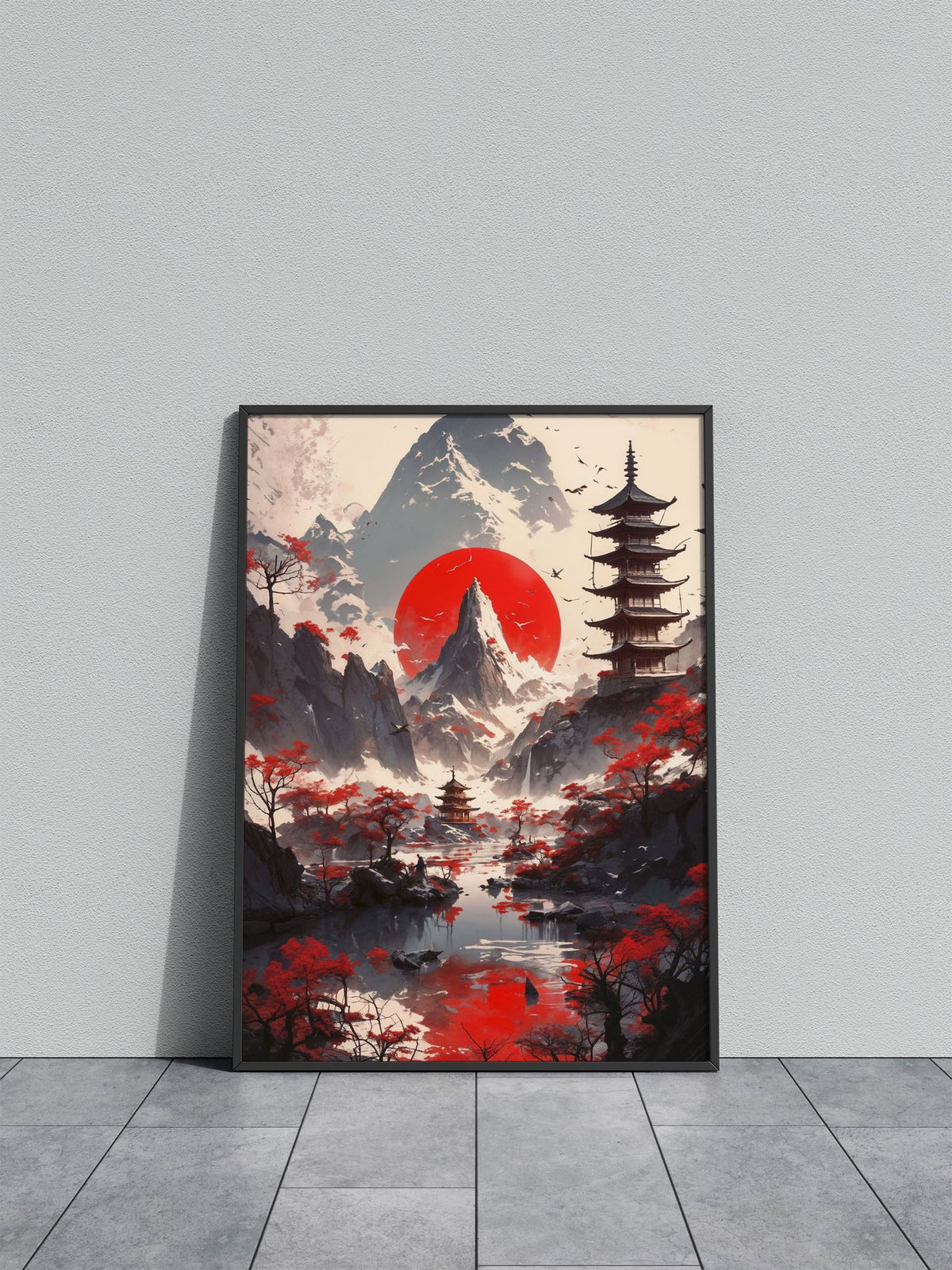 Zen Horizons Asian Style Poster | Wall Art for  Home & Office | High-Quality Print - High-Quality Visual Display
