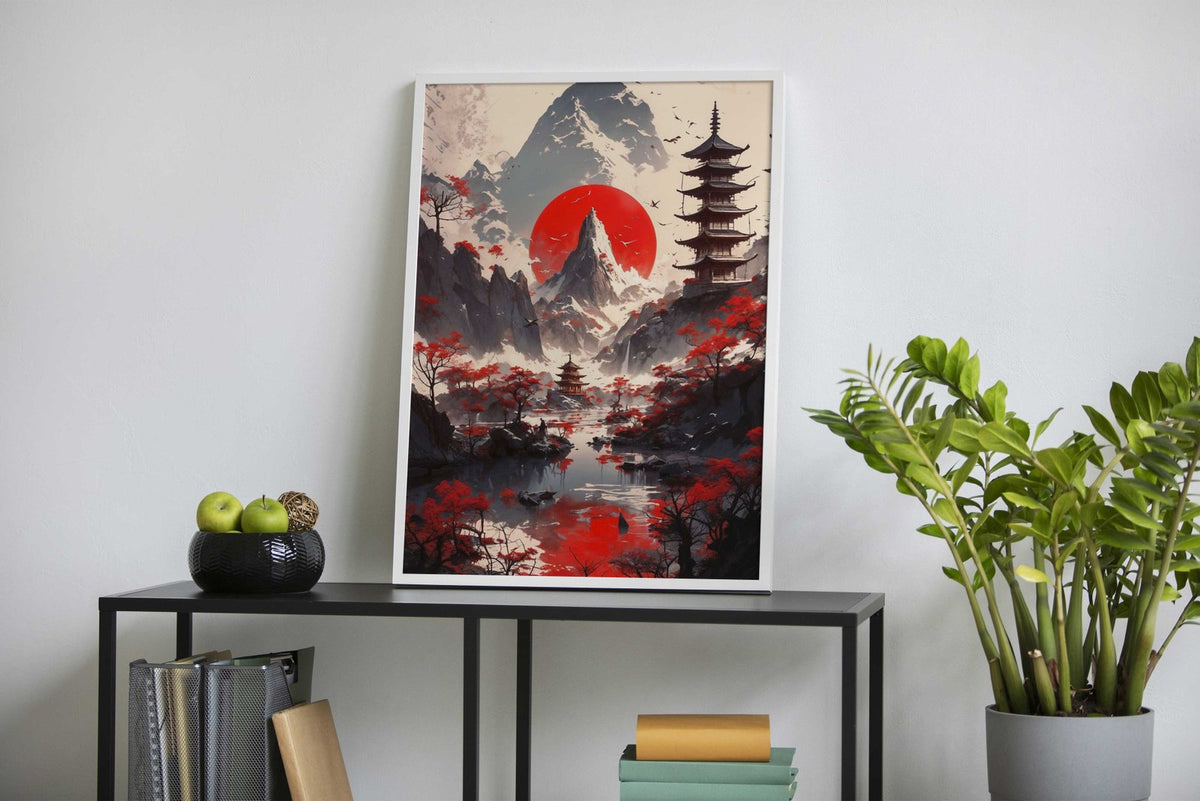 Zen Horizons Asian Style Poster | Wall Art for  Home & Office | High-Quality Print - High-Quality Visual Display