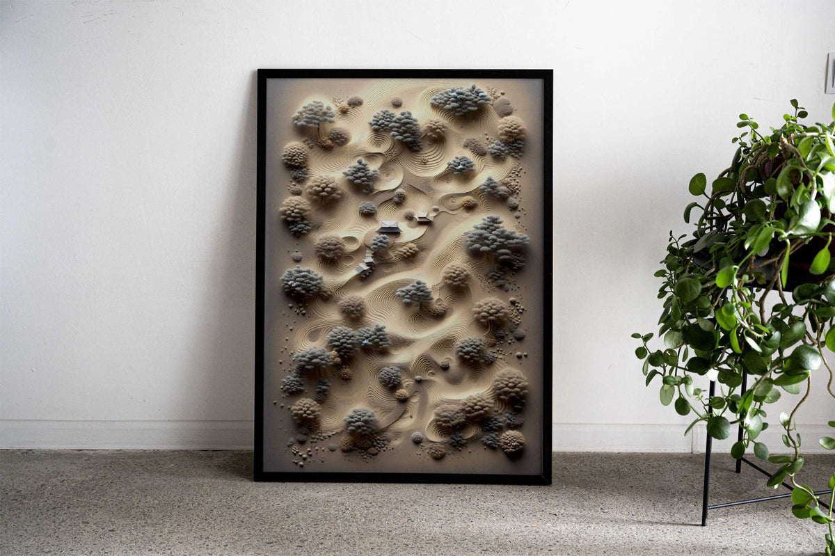 Zen Perspective Asian Style Poster | Wall Art f or Home & Office | High-Quality Print - High-Quality Visual Display