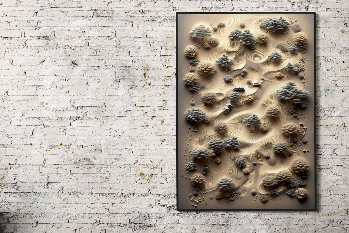 Zen Perspective Asian Style Poster | Wall Art f or Home & Office | High-Quality Print - High-Quality Visual Display