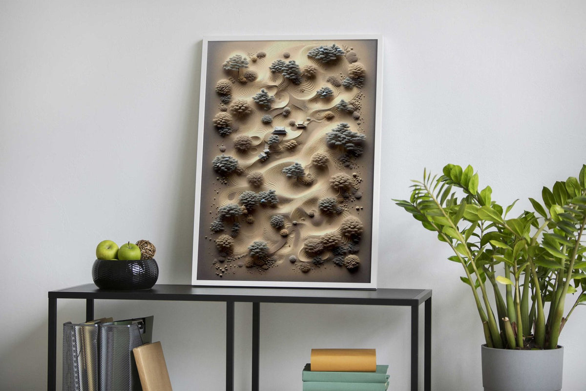 Zen Perspective Asian Style Poster | Wall Art f or Home & Office | High-Quality Print - High-Quality Visual Display